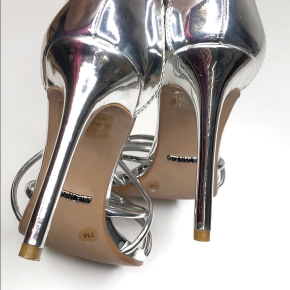 3 🟪 for $40 Tubular Mirrored Dress Sandal Gianni Bini EUC 7 - Picture 6 of 9